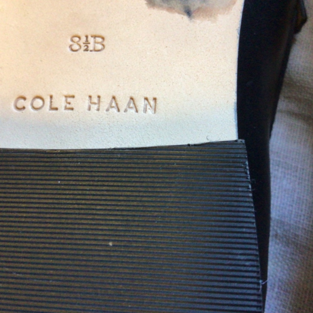 Cole Haan black leather penny loafers womens 8 1/2 B - Picture 3 of 5